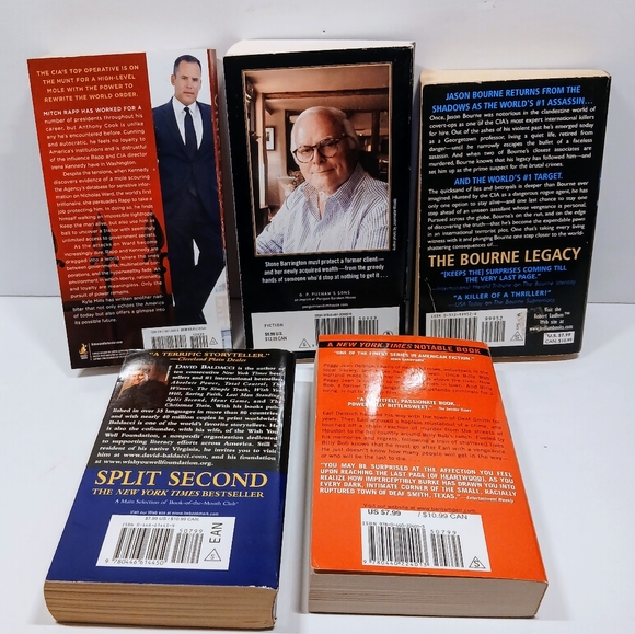 Five Mystery, Drama and Intrigue Paperback books in Excellent Condition - Picture 3 of 3